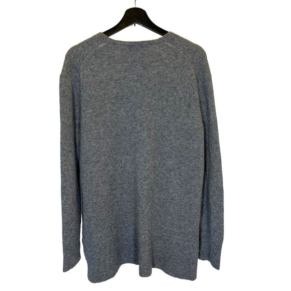 Madewell Walker Grey Merino Wool Alpaca Blend Open Front Cardigan Medium - Picture 2 of 8